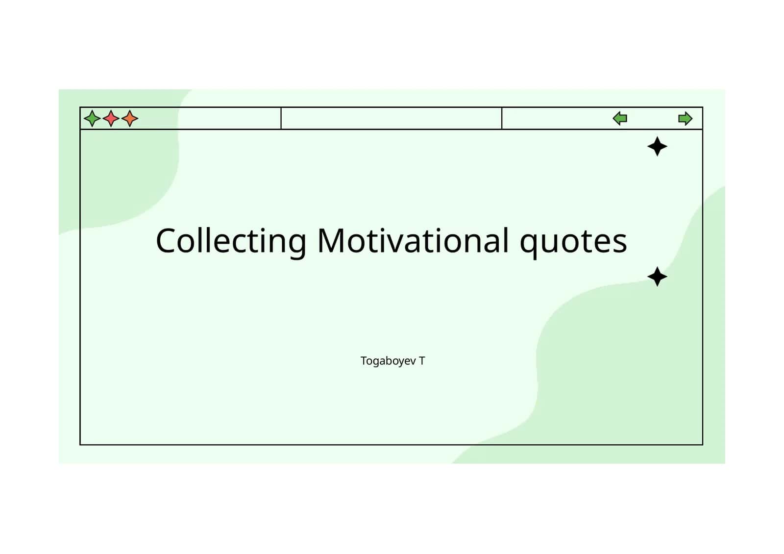Collecting Motivational quotes 1
