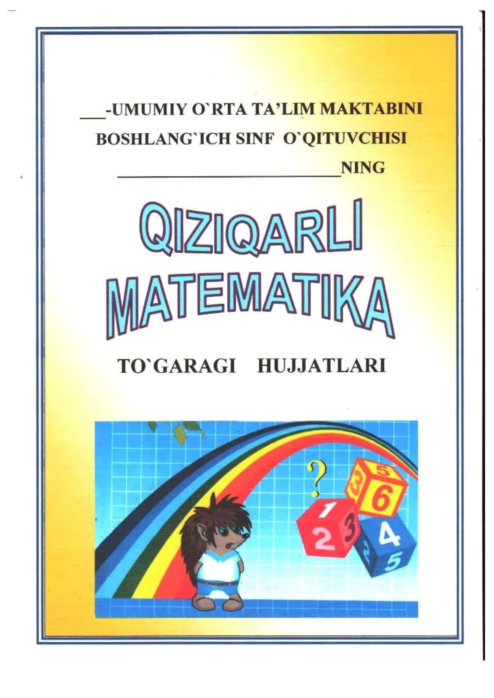 Matematika to'garak 1