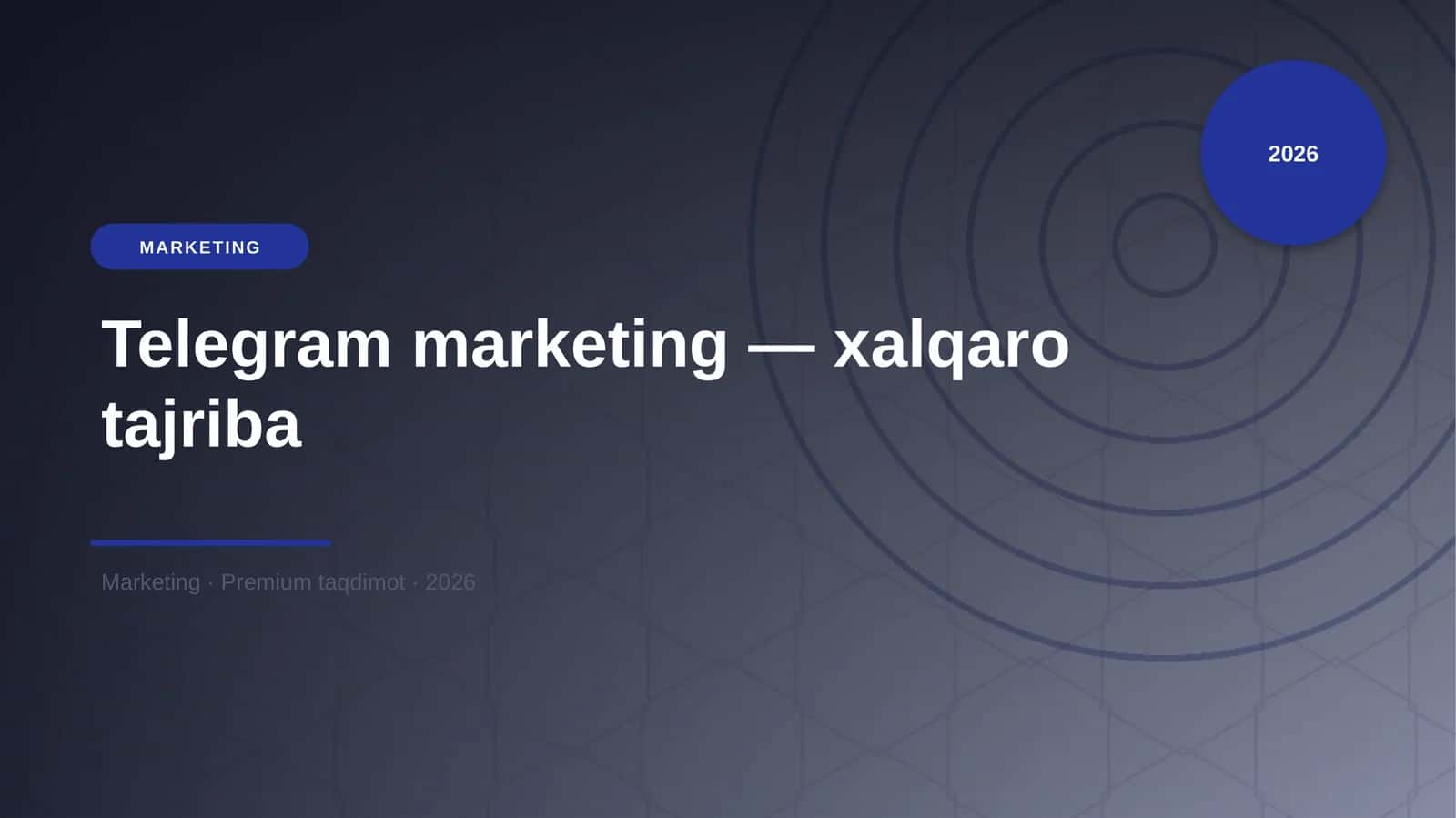 Telegram marketing — xalqaro tajriba 1