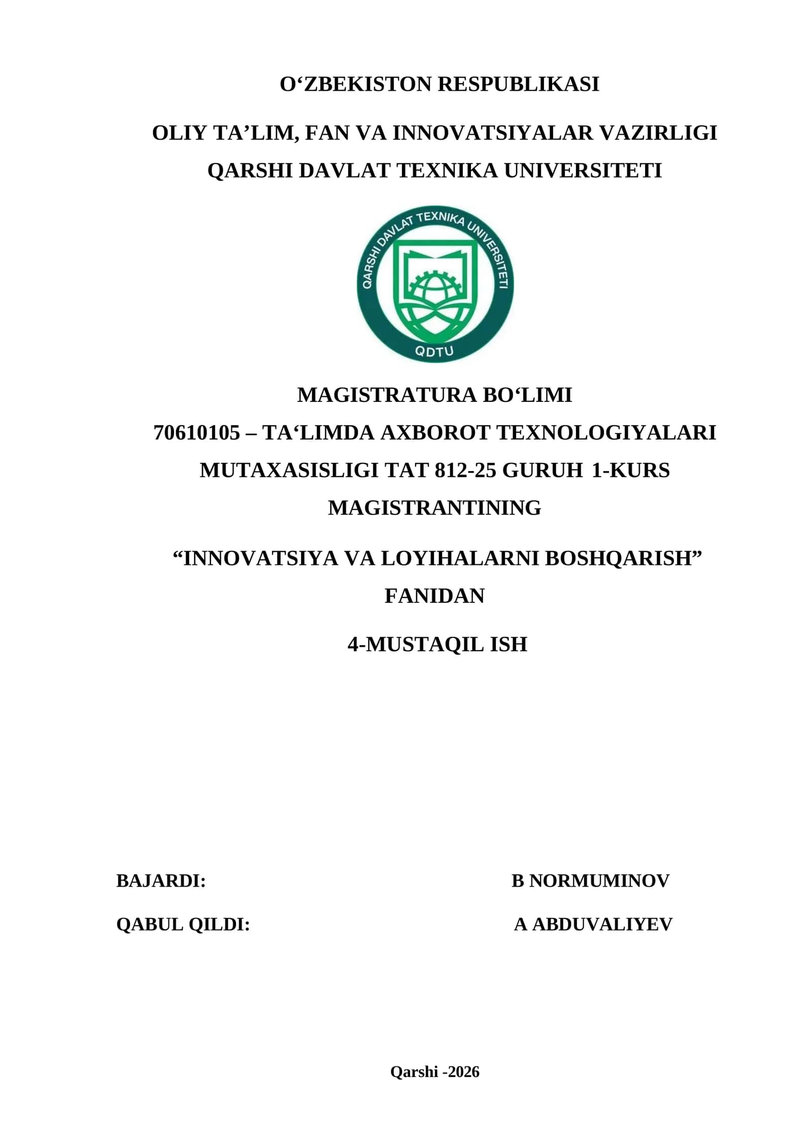 innovatsion loyihalar 1