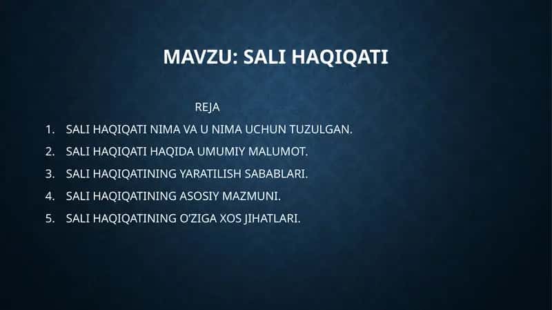 SALI HAQIQATI 1