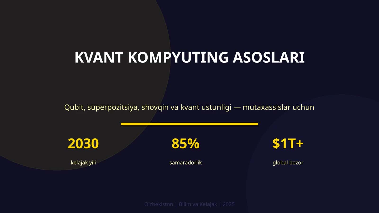 KVANT KOMPYUTING ASOSLARI 1