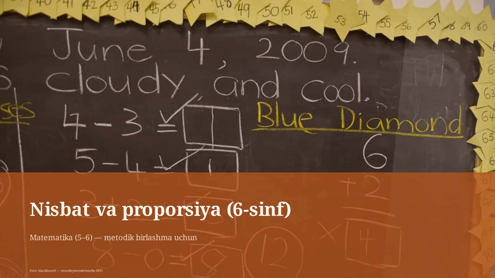 Nisbat va proporsiya (6-sinf) 1