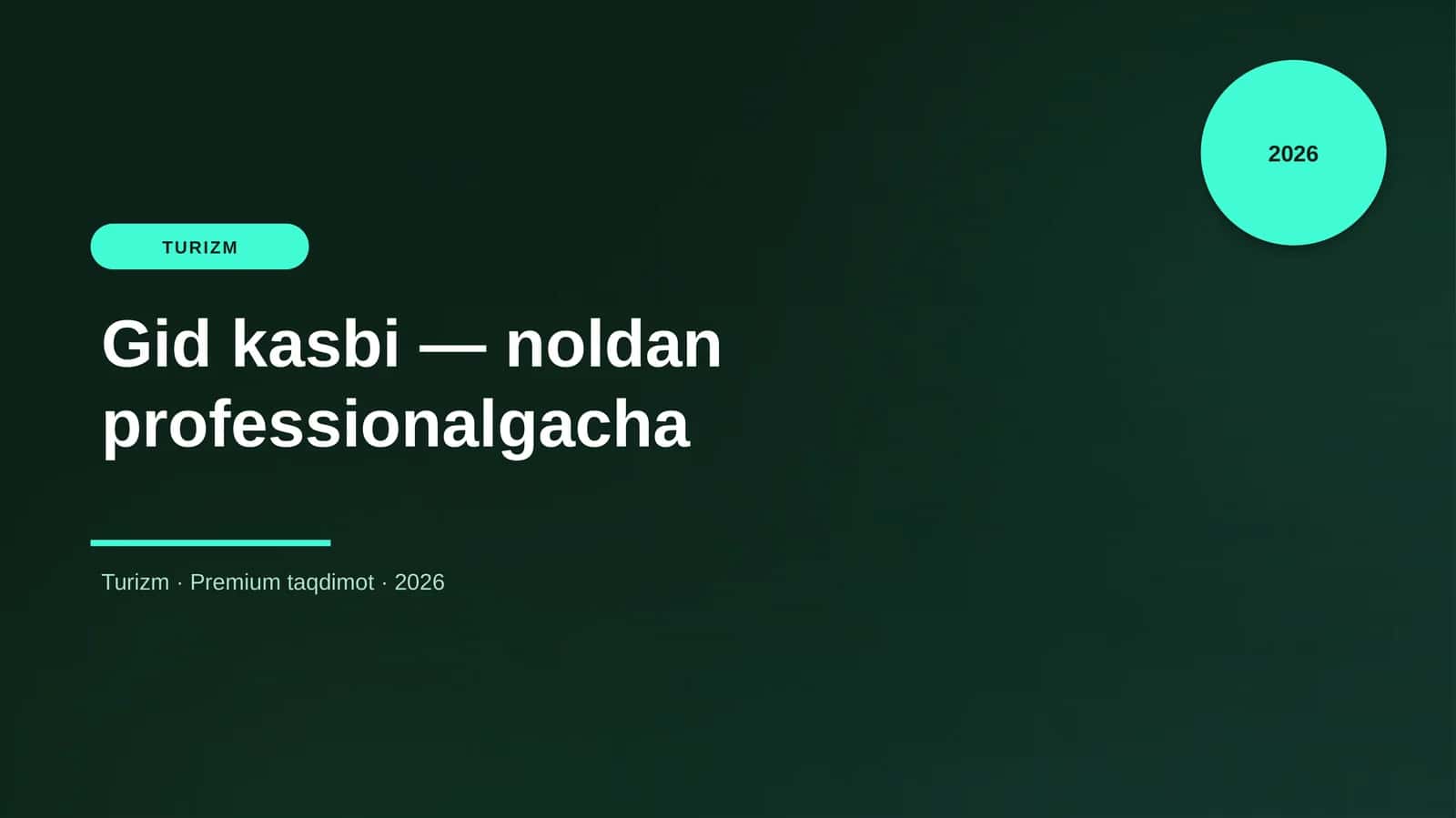 Gid kasbi — noldan professionalgacha 1