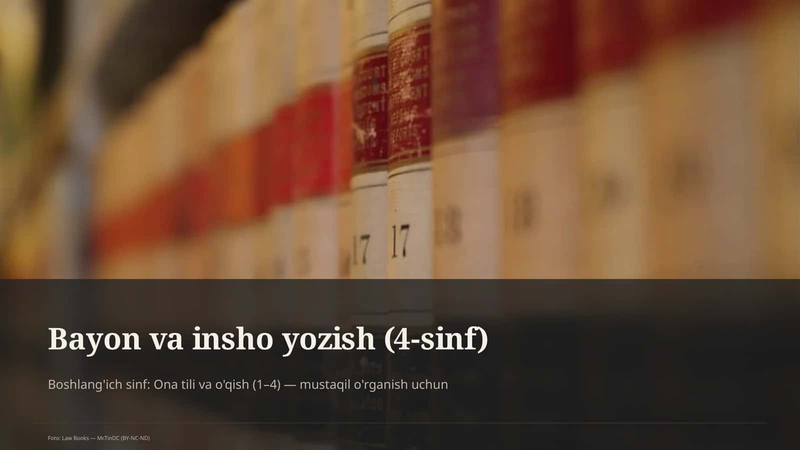 Bayon va insho yozish (4-sinf) 1
