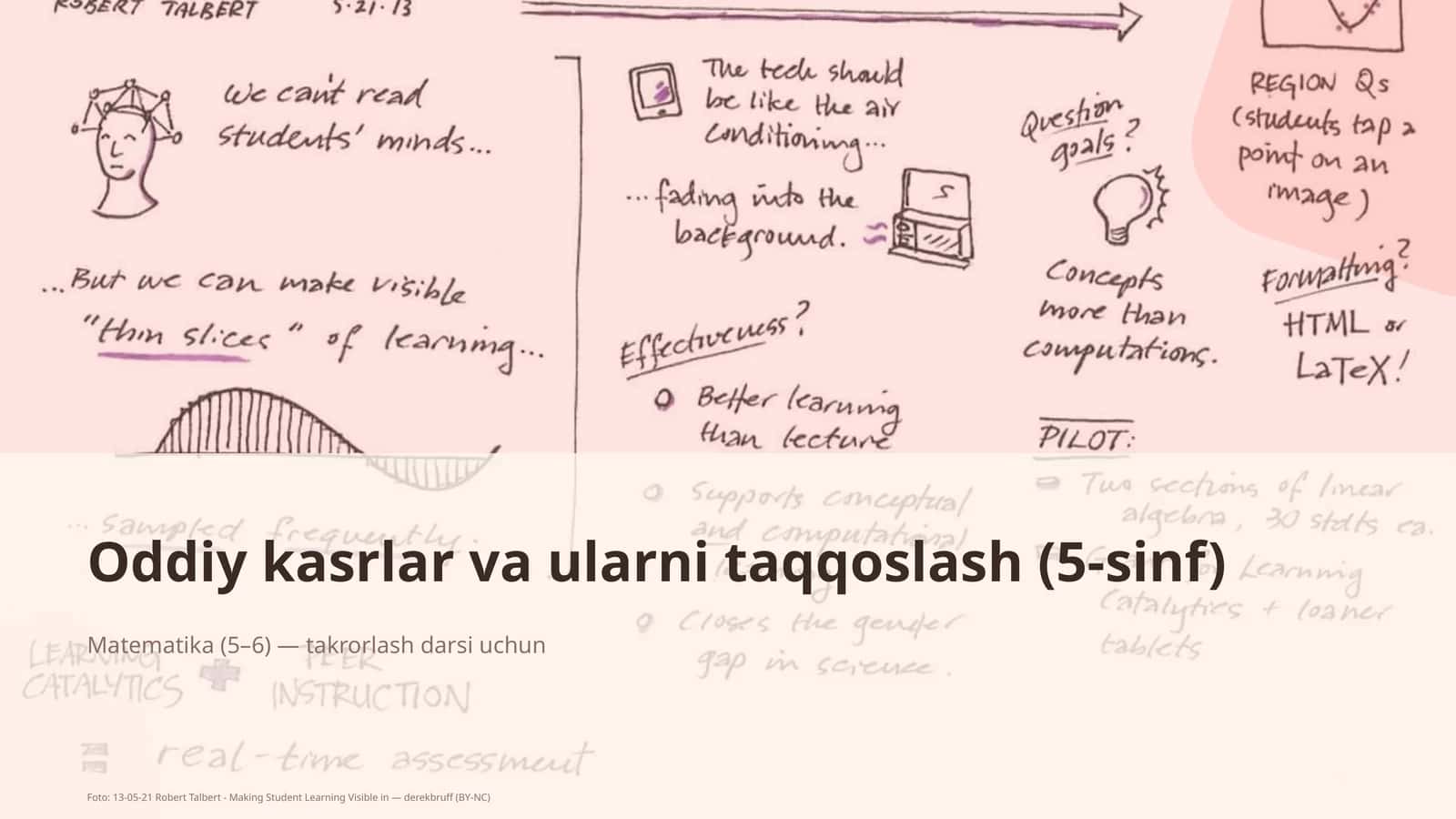 Oddiy kasrlar va ularni taqqoslash (5-sinf) 1