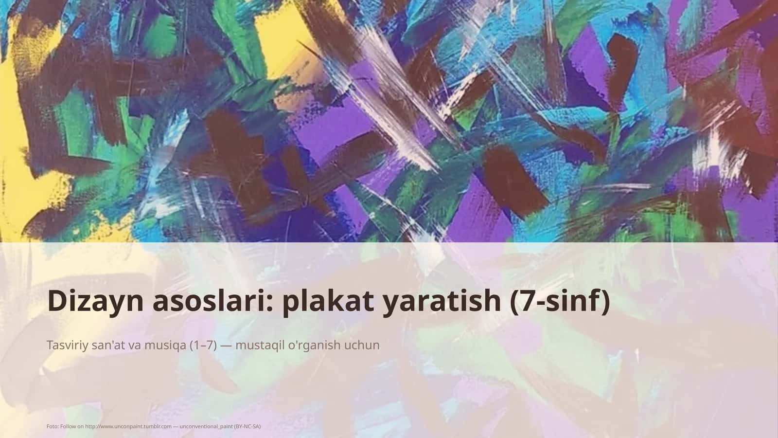 Tasviriy san'at va musiqa (1–7) 1