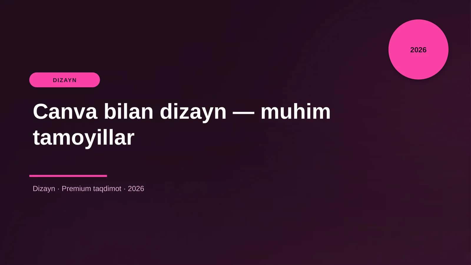 Canva bilan dizayn — muhim tamoyillar 1