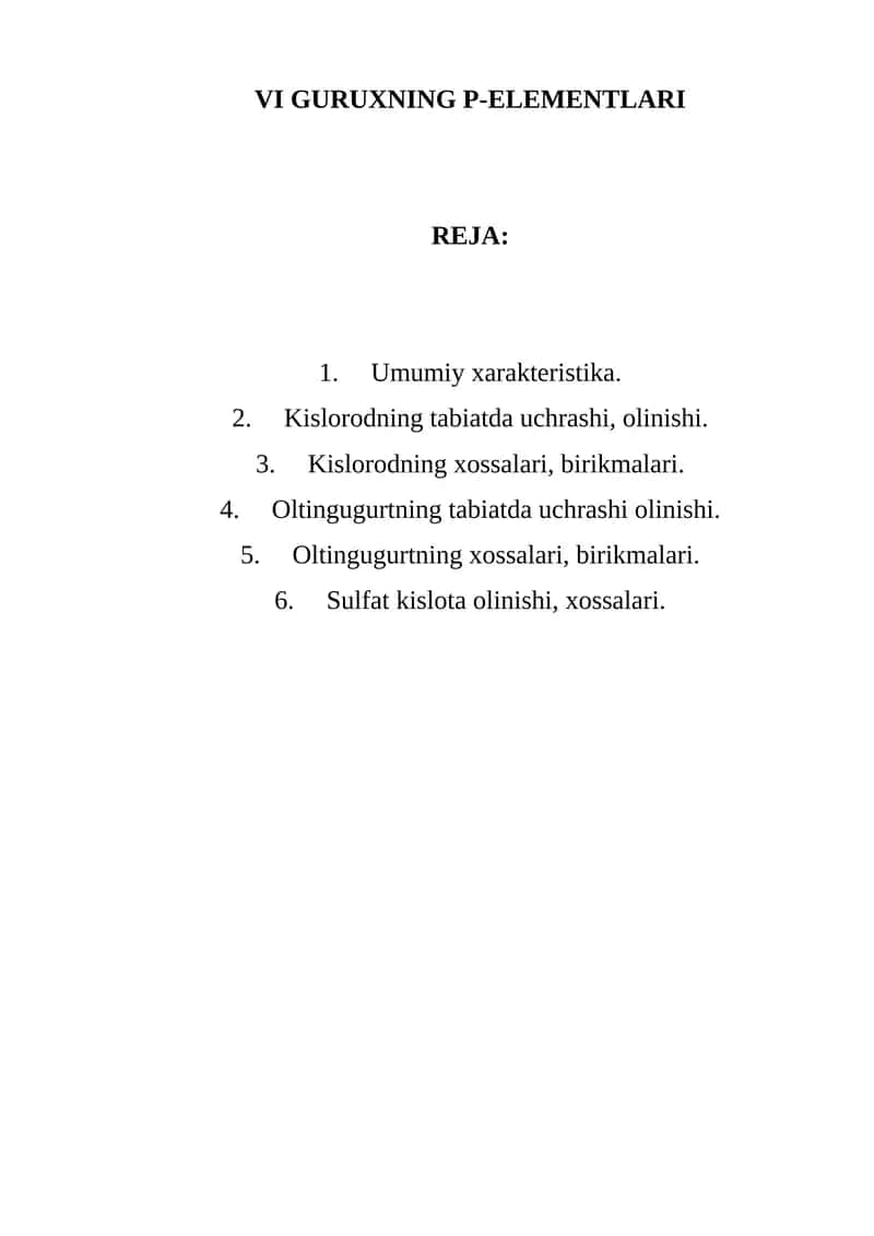 6-guruh p-elementlari 1