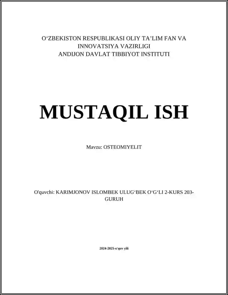OSTEOMIYELIT