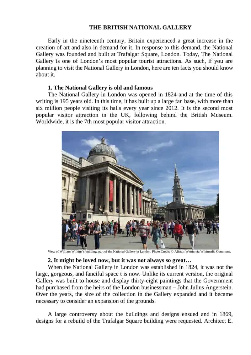 The British National Gallery 1