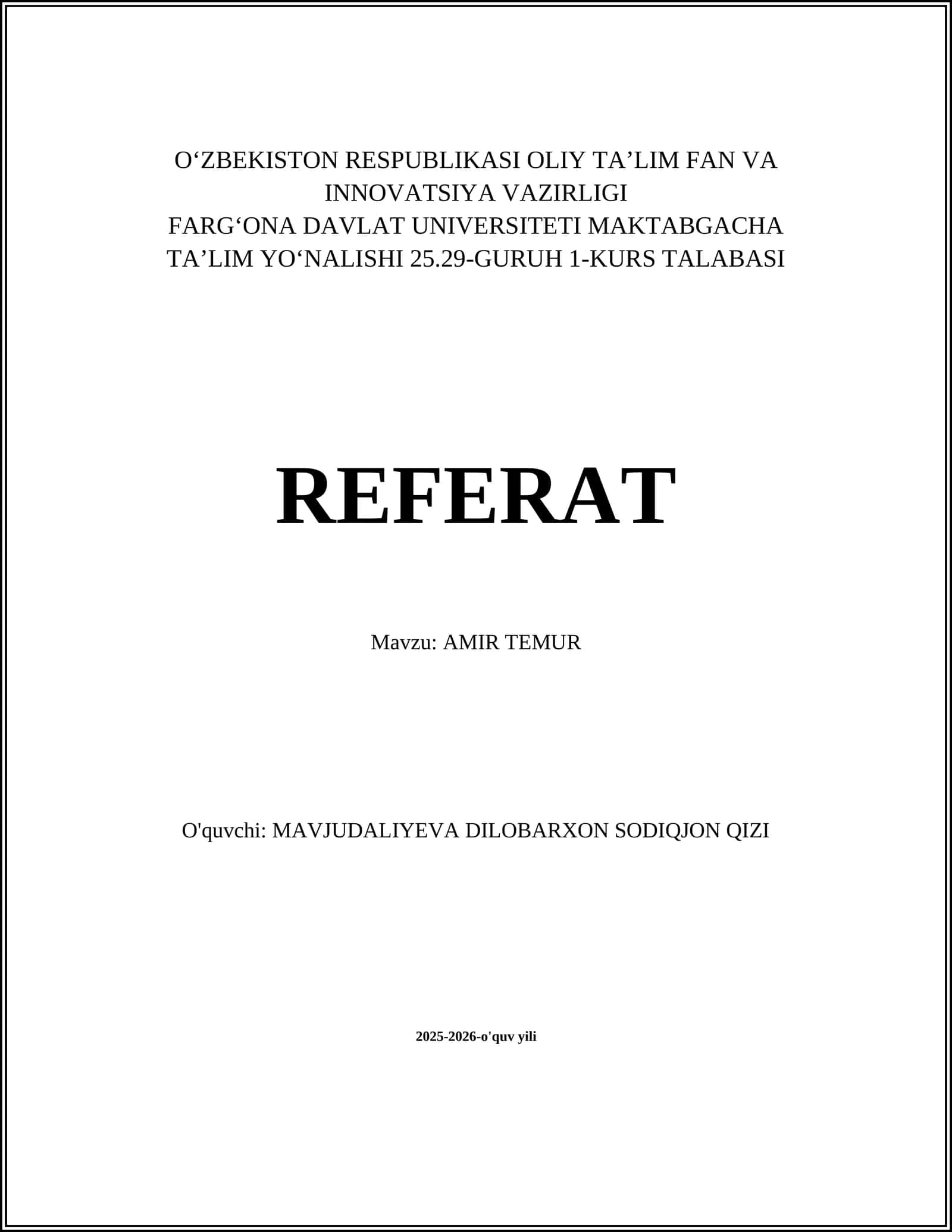 AMIR TEMUR 1