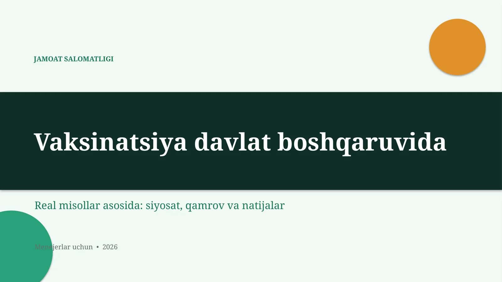 JAMOAT SALOMATLIGI 1