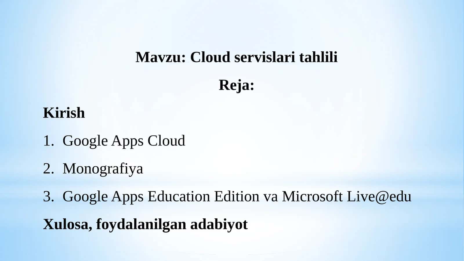 Cloud servislaritahlili 1