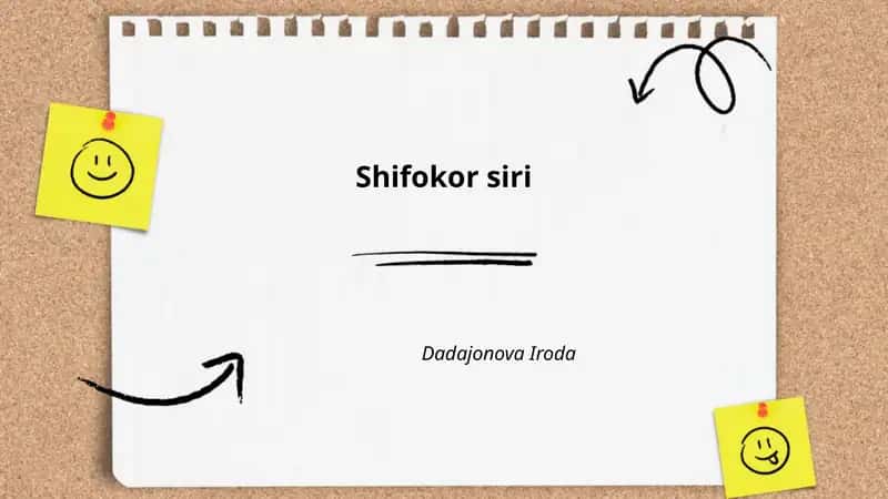Shifokor siri 1