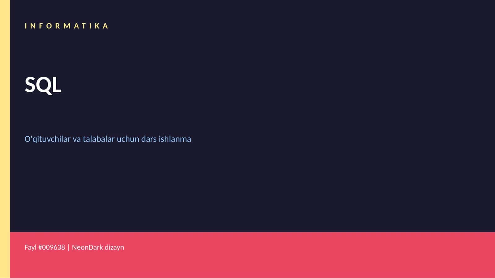 INFORMATIKA SQL 1