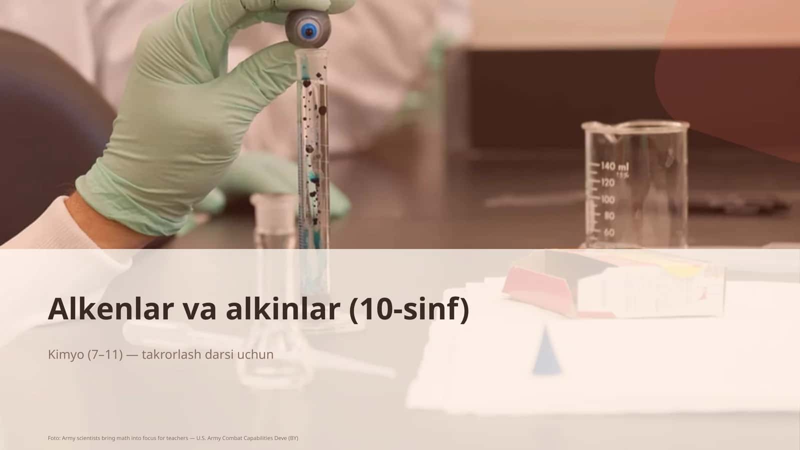 Alkenlar va alkinlar (10-sinf) 1
