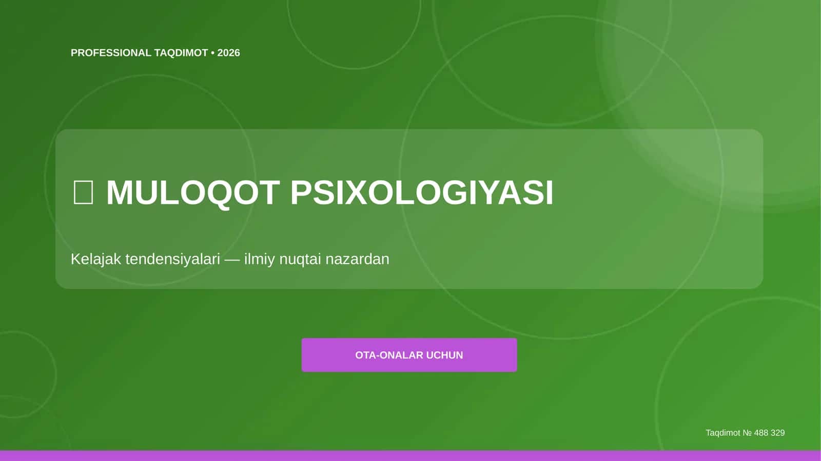 MULOQOT PSIXOLOGIYASI 1