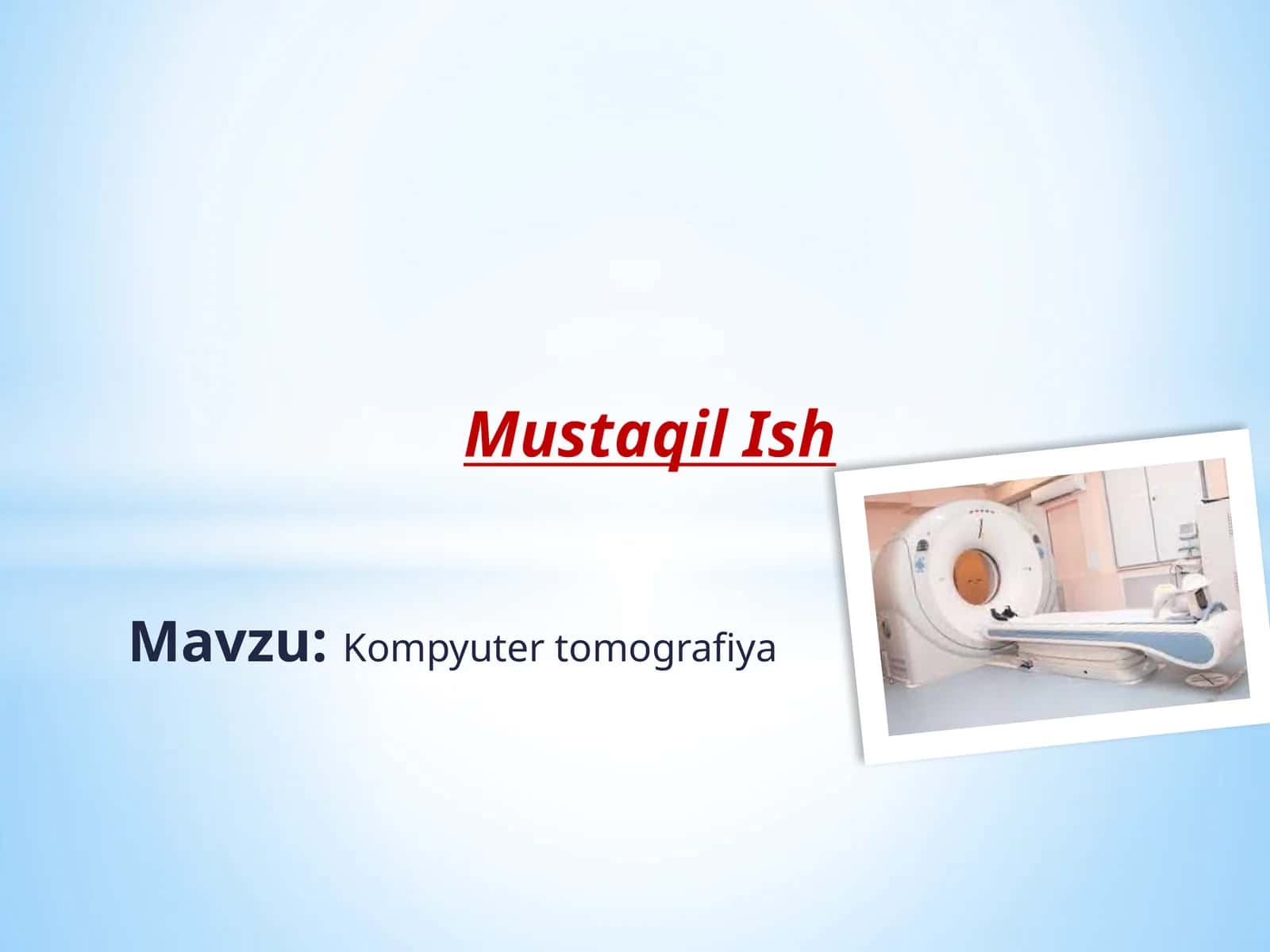 Kompyuter tomografiya 1