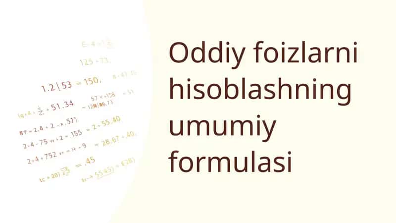 Oddiy foizlar 1