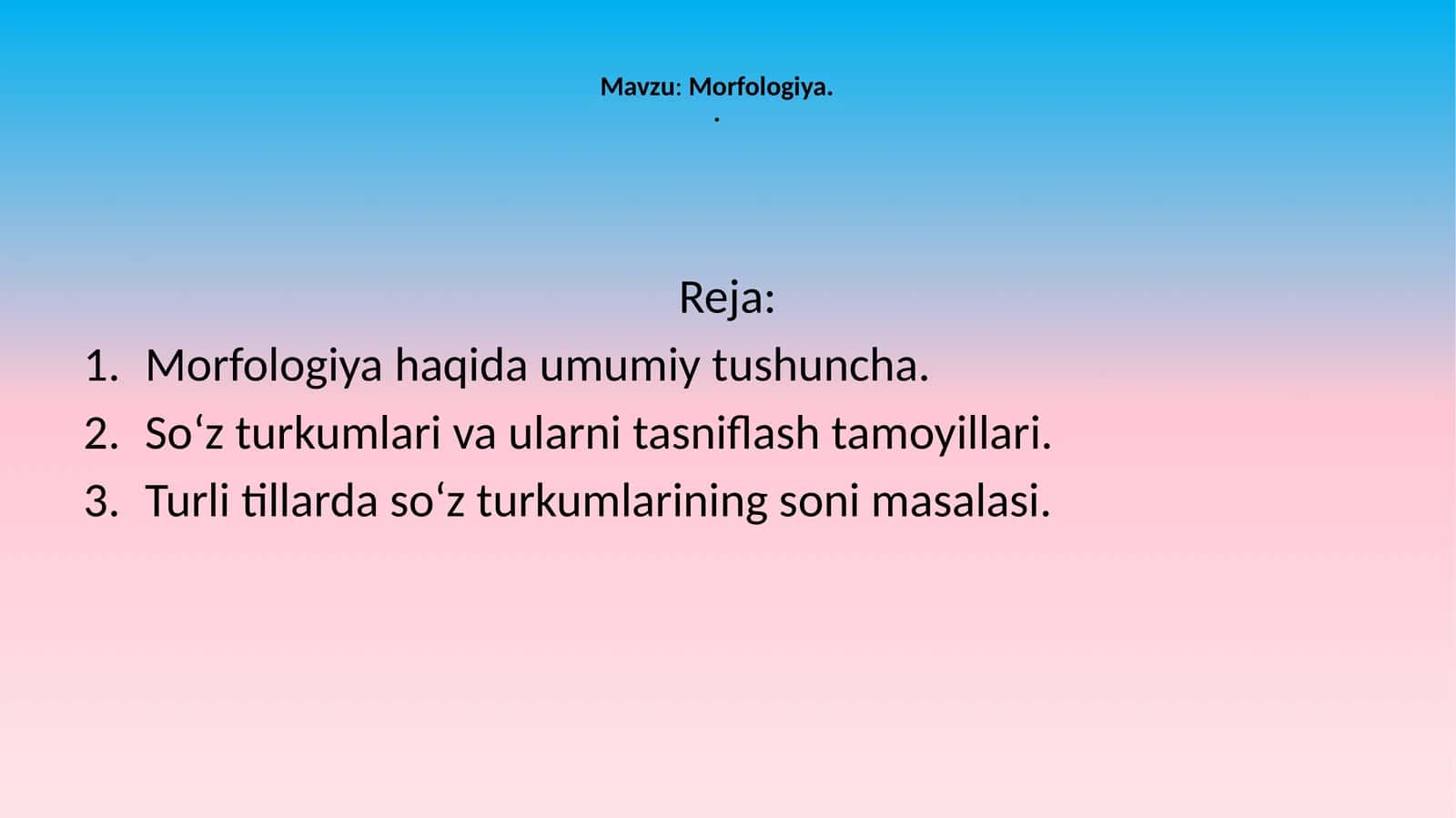 Morfologiya 1