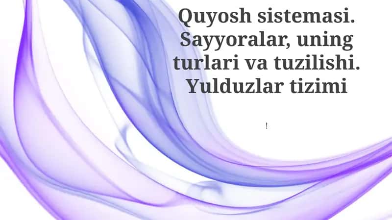 Yulduzlar tizimi 1