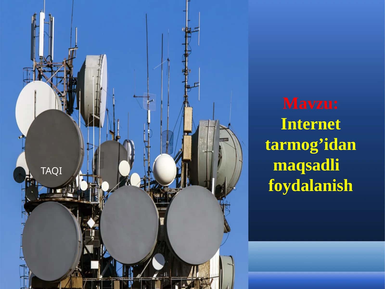 Internet tarmoq’idan maqsadli foydalanish 1