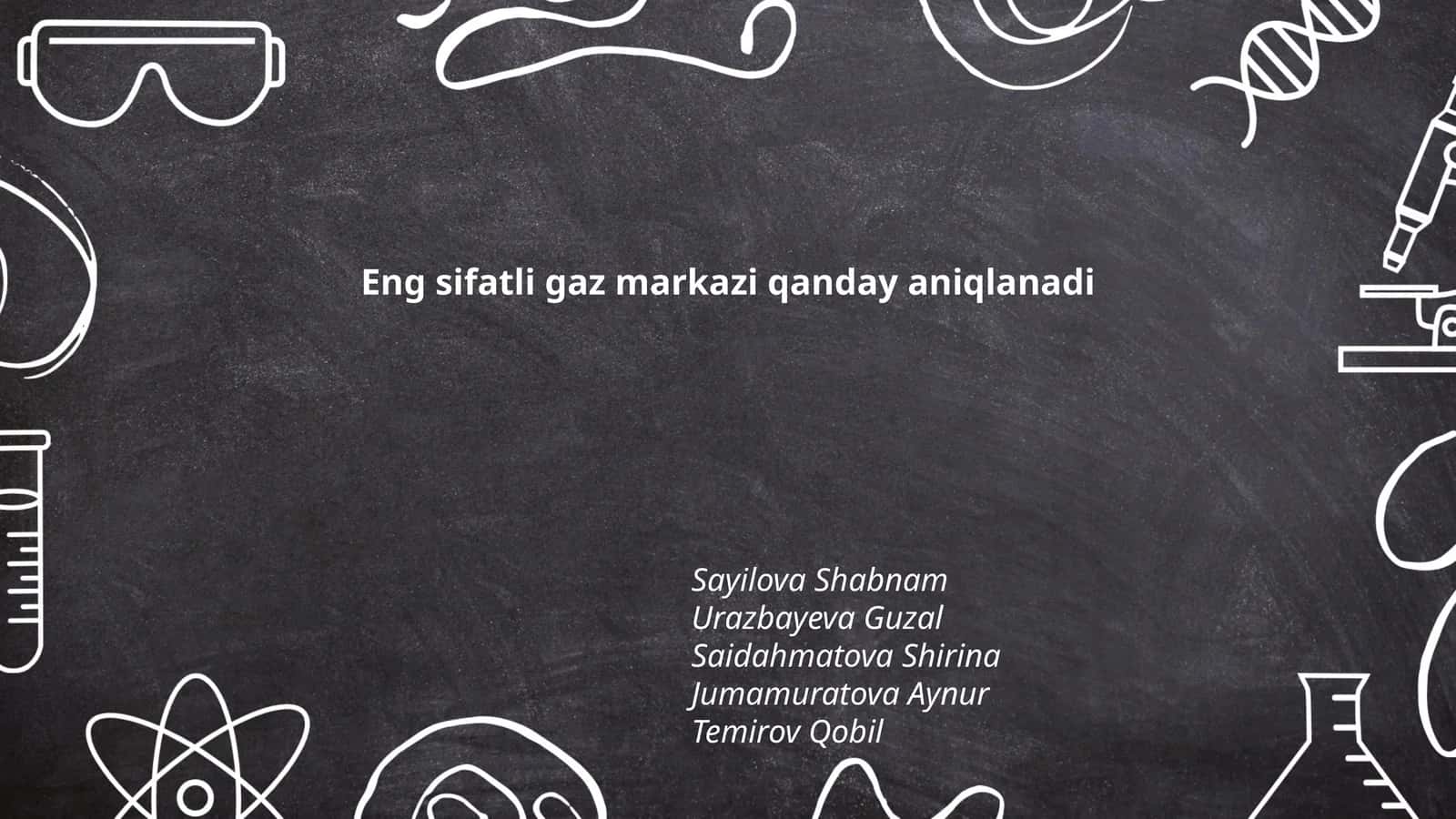 Eng sifatli gaz markazi qanday aniqlanadi 1