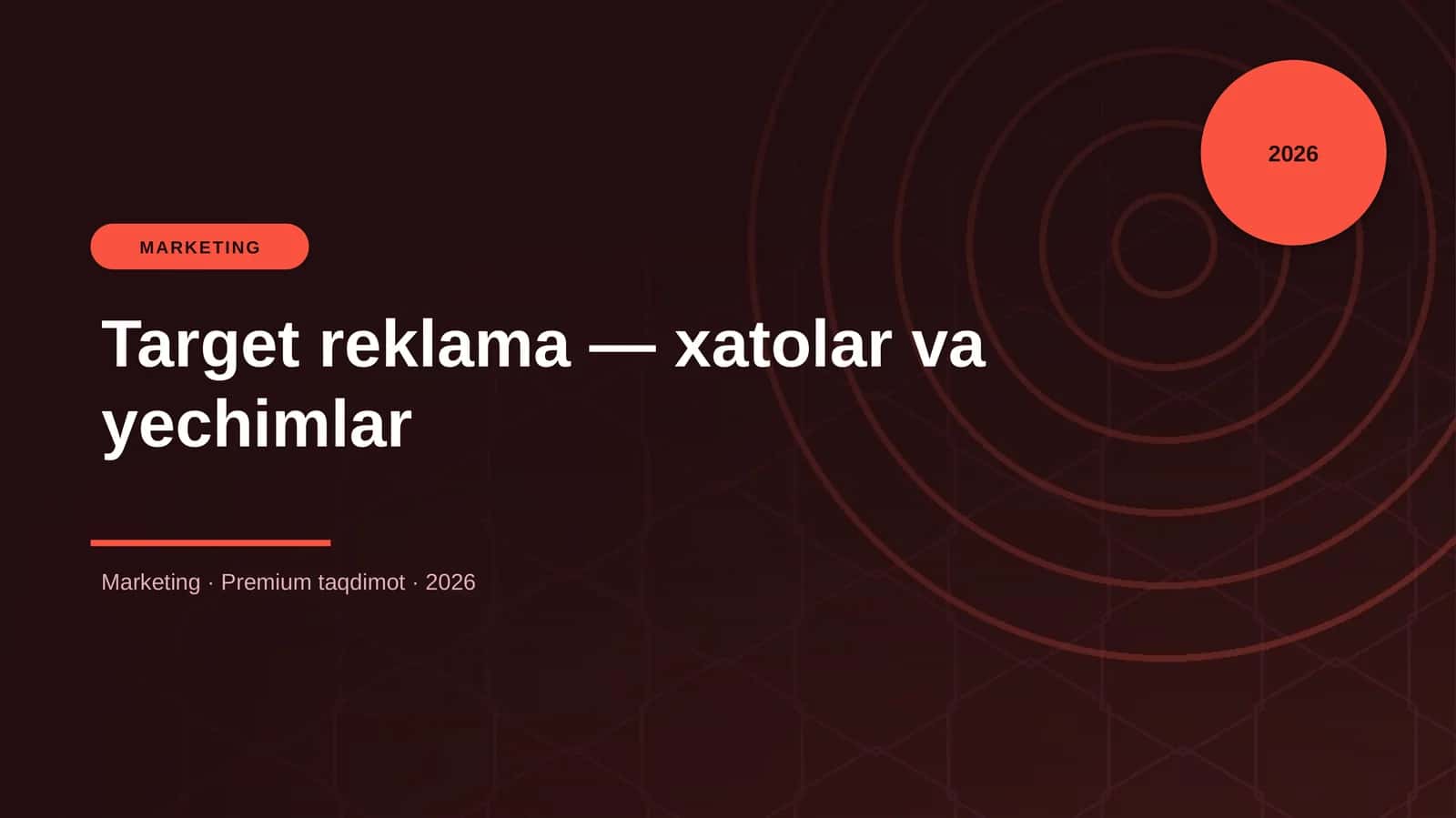 Target reklama — xatolar va yechimlar 1