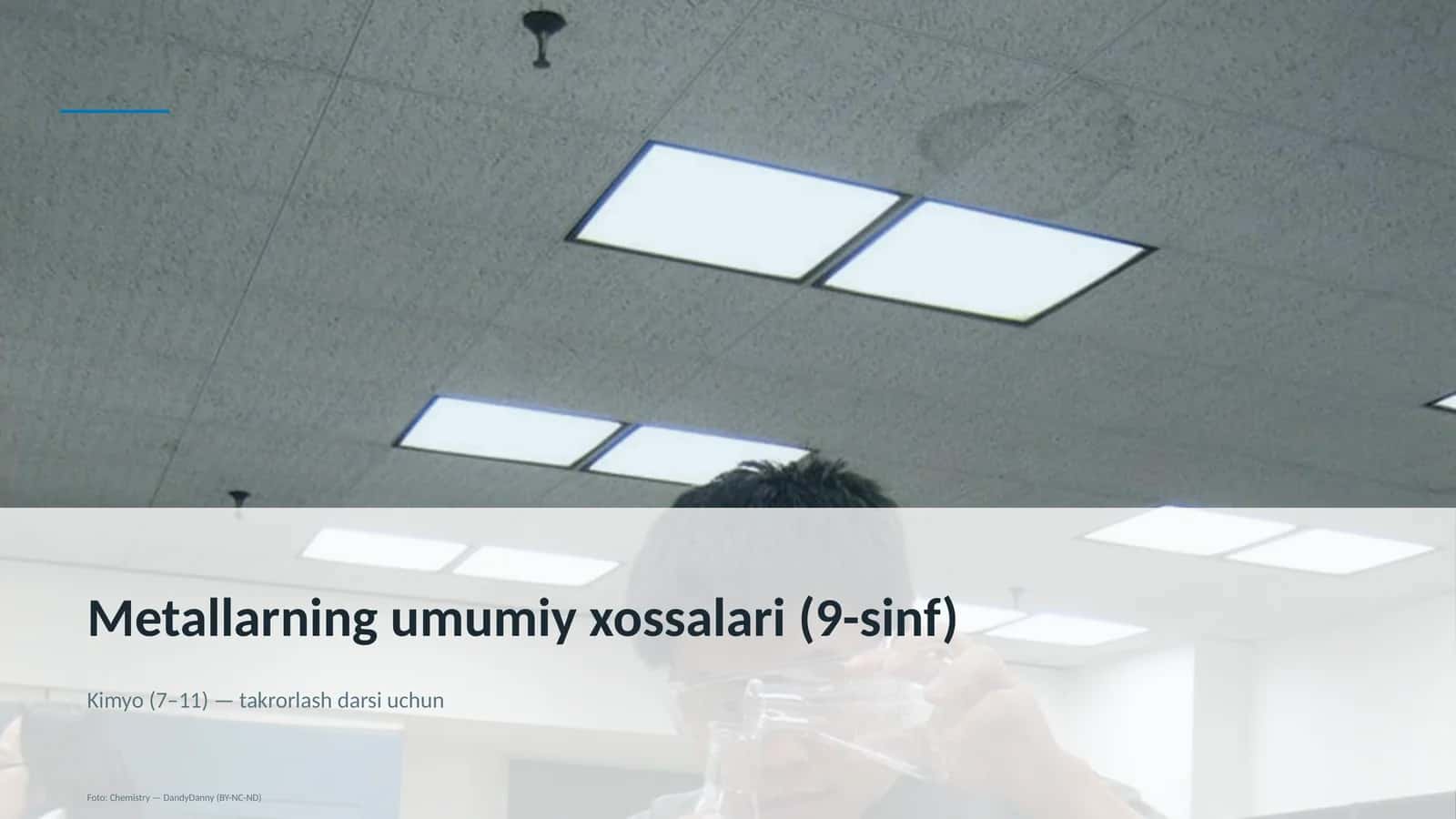 Metallarning umumiy xossalari (9-sinf) 1