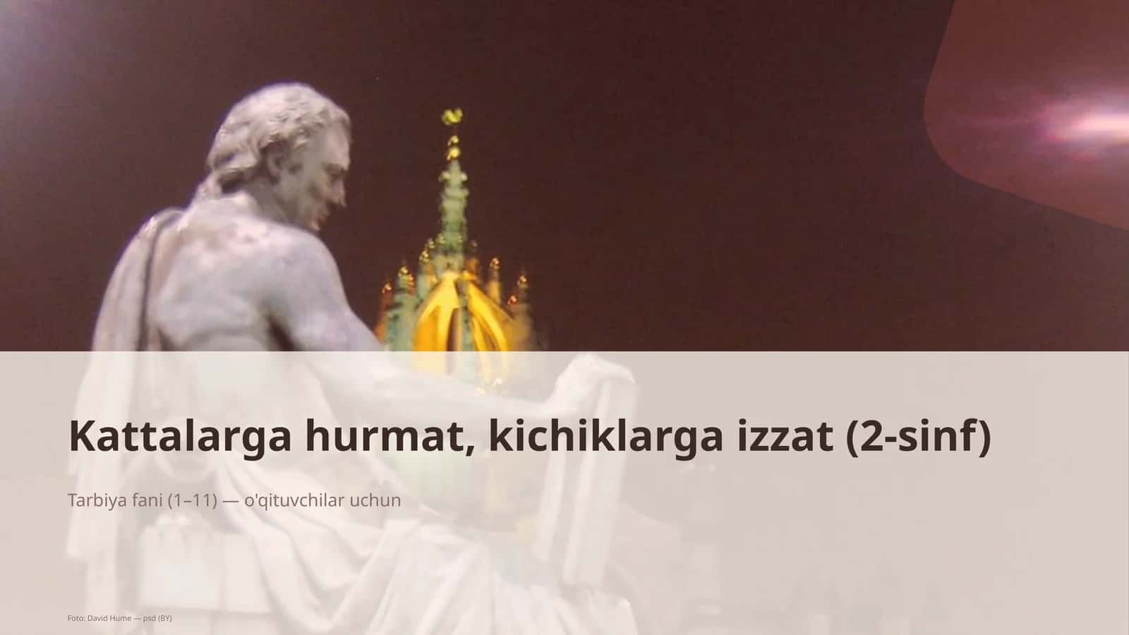 Kattalarga hurmat, kichiklarga izzat (2-sinf) 1