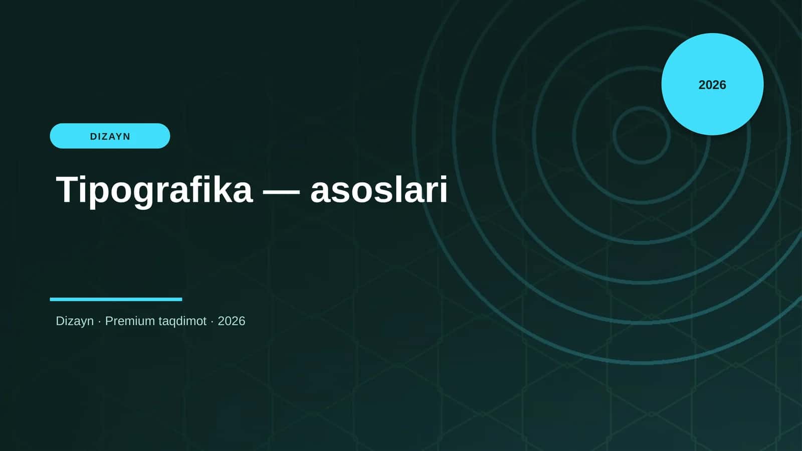 Tipografika — asoslari 1