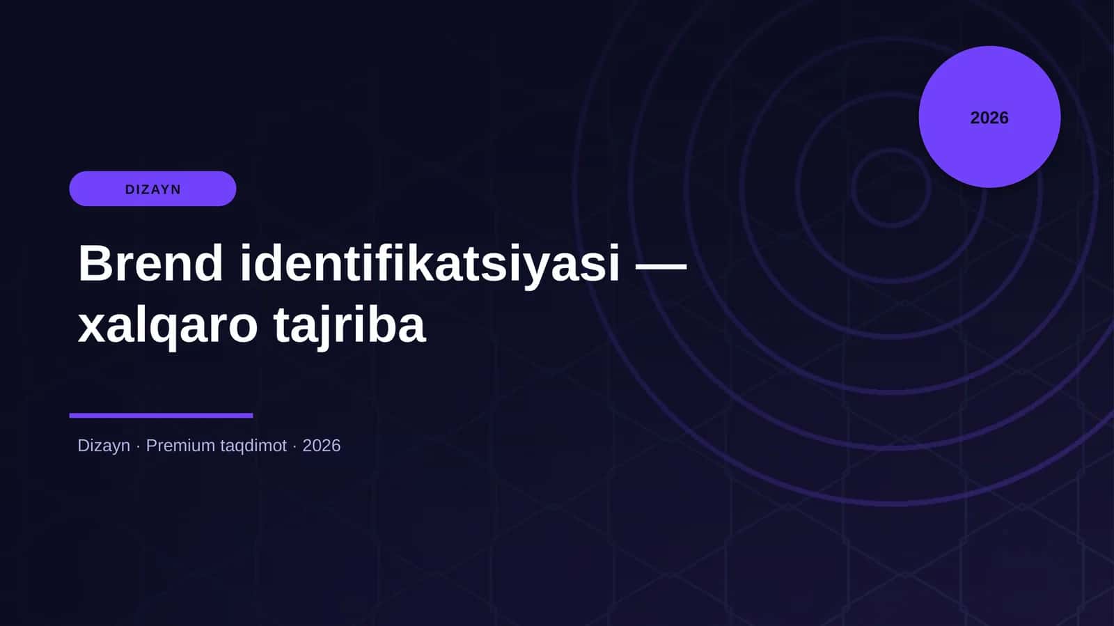Brend identifikatsiyasi — xalqaro tajriba 1