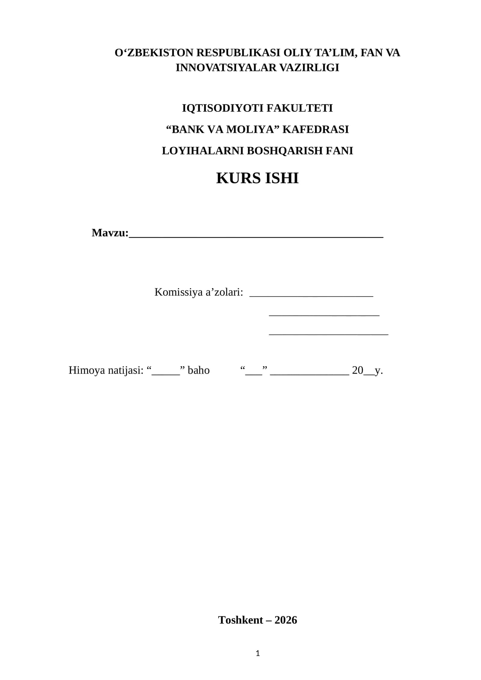 KURS ISHI 1
