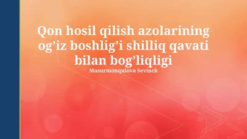 Ogʻiz boʻshligʻi kasalliklari 1
