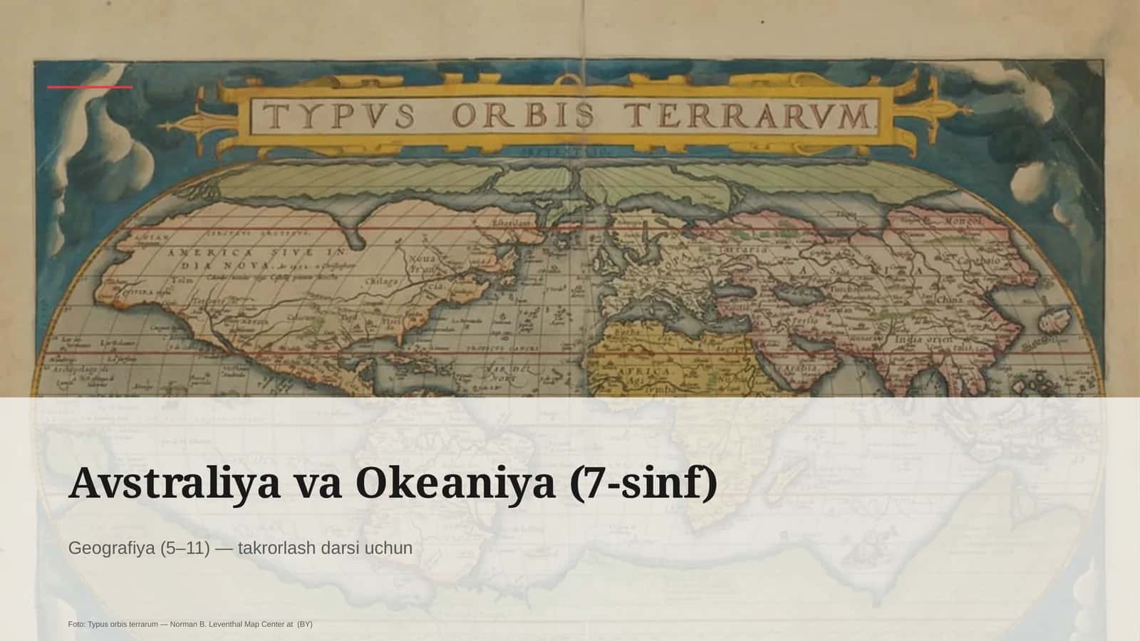 Avstraliya va Okeaniya (7-sinf) 1