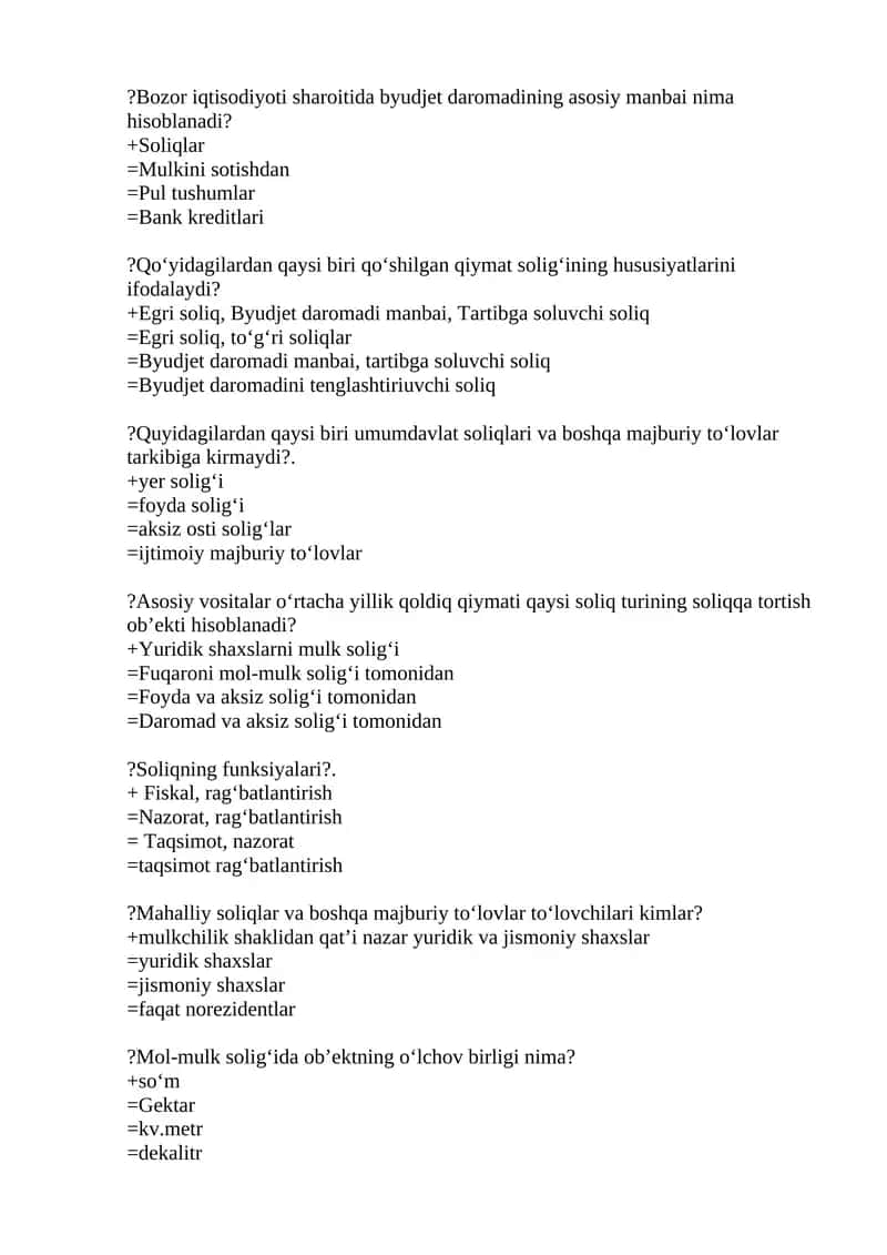 Byudjet daromadi manbai 1