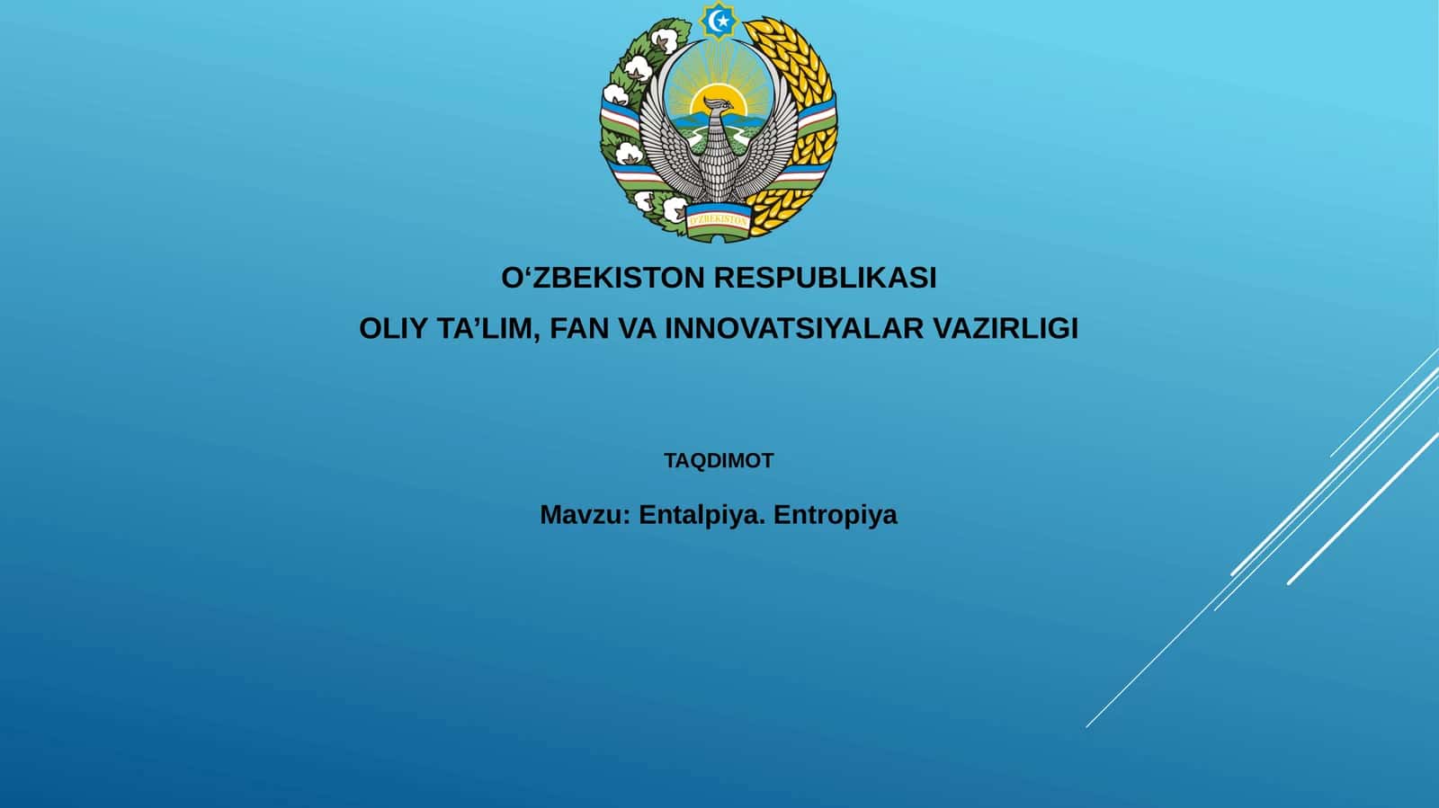 Entalpiya.Entropiya 1