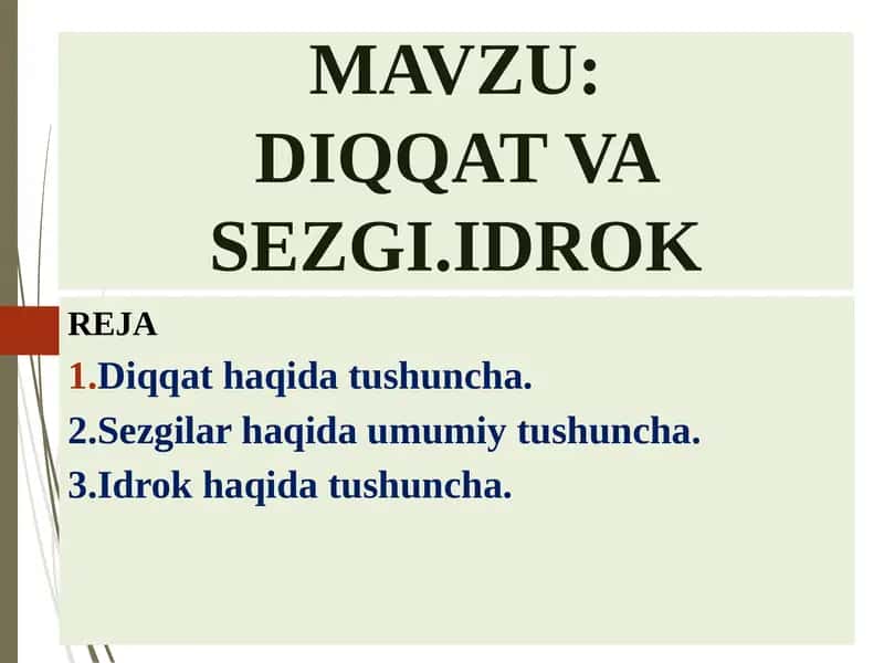 DIQQAT VA SEZGI.IDROK 1