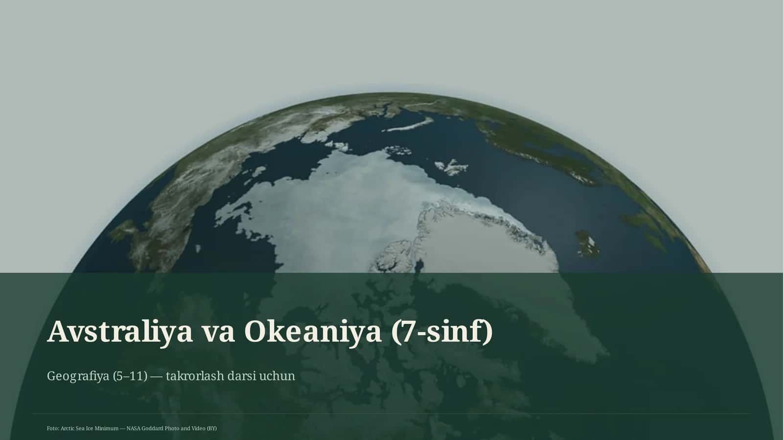 Avstraliya va Okeaniya (7-sinf) 1