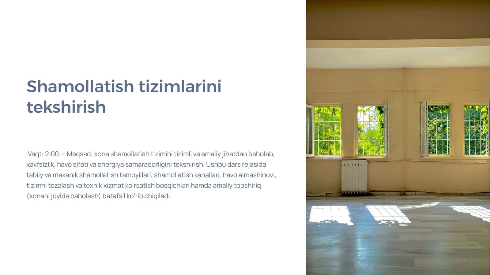 Shamollatish tizimlarini tekshirish.pptx 1