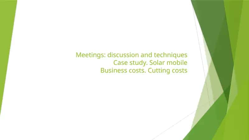 Meetings 1