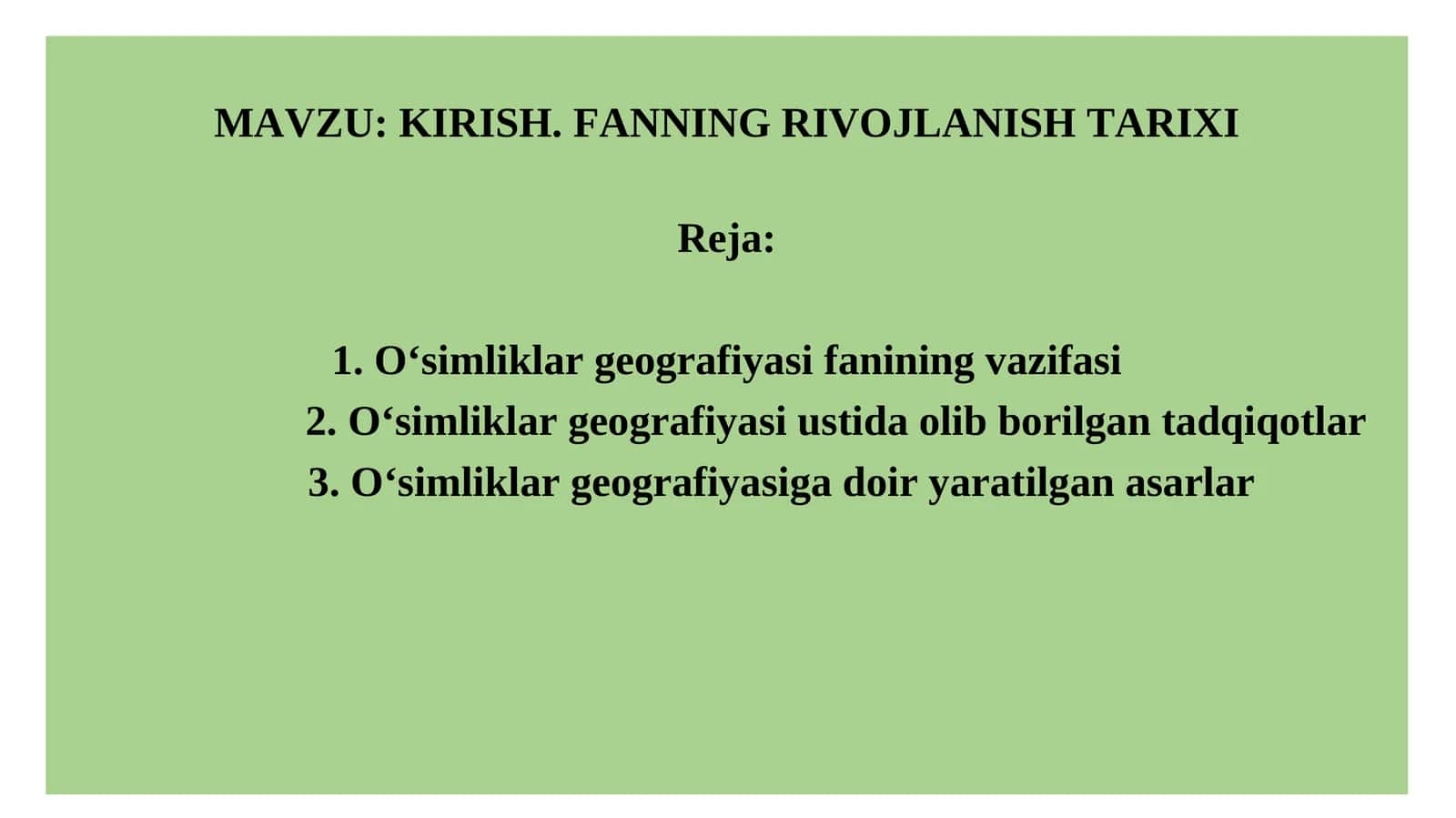 O‘simliklar geografiyasi 1