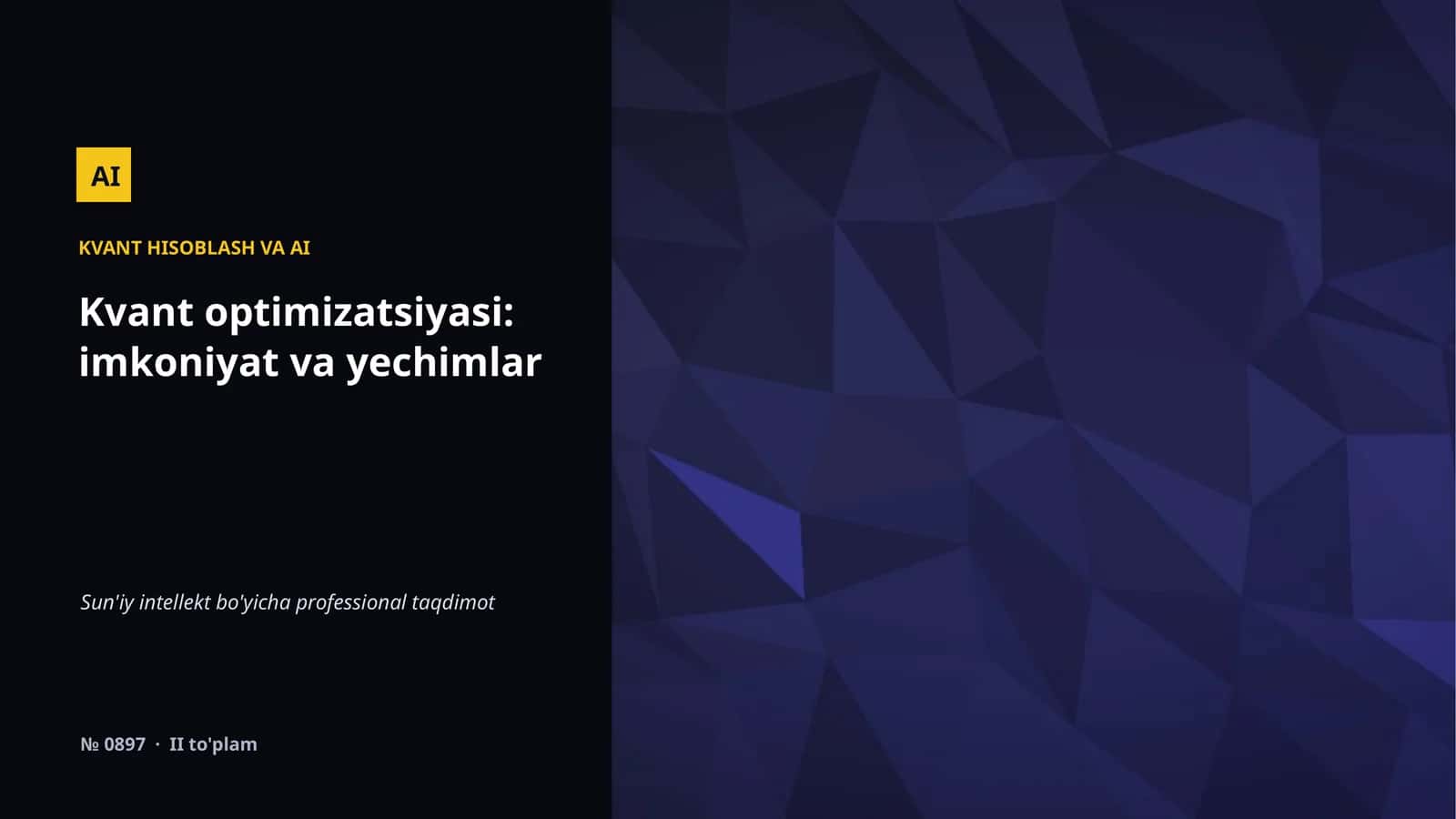KVANT HISOBLASH VA AI 1