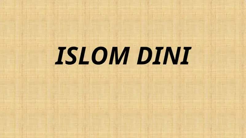 ISLOM DINI 1