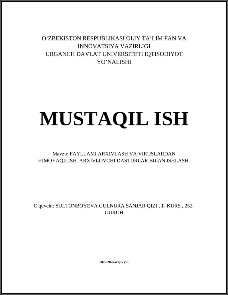 Arxiv formatlari va ularning solishtirilishi 1