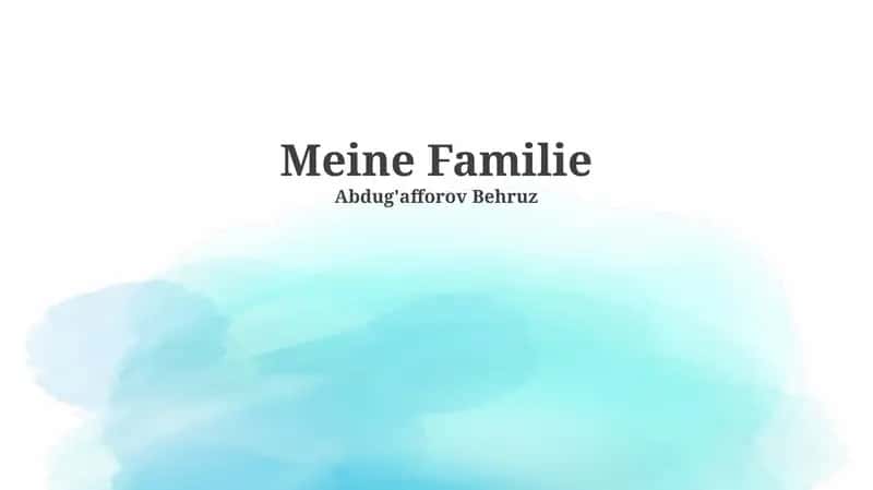 Meine Familie 1