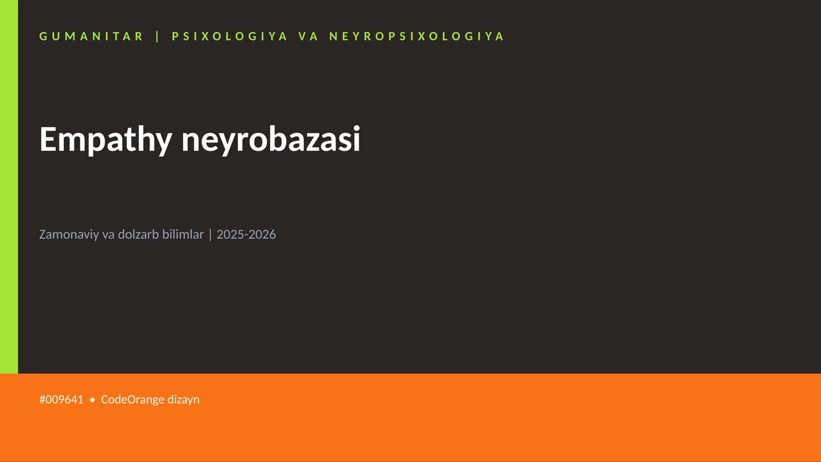 Empathy neyrobazasi 1