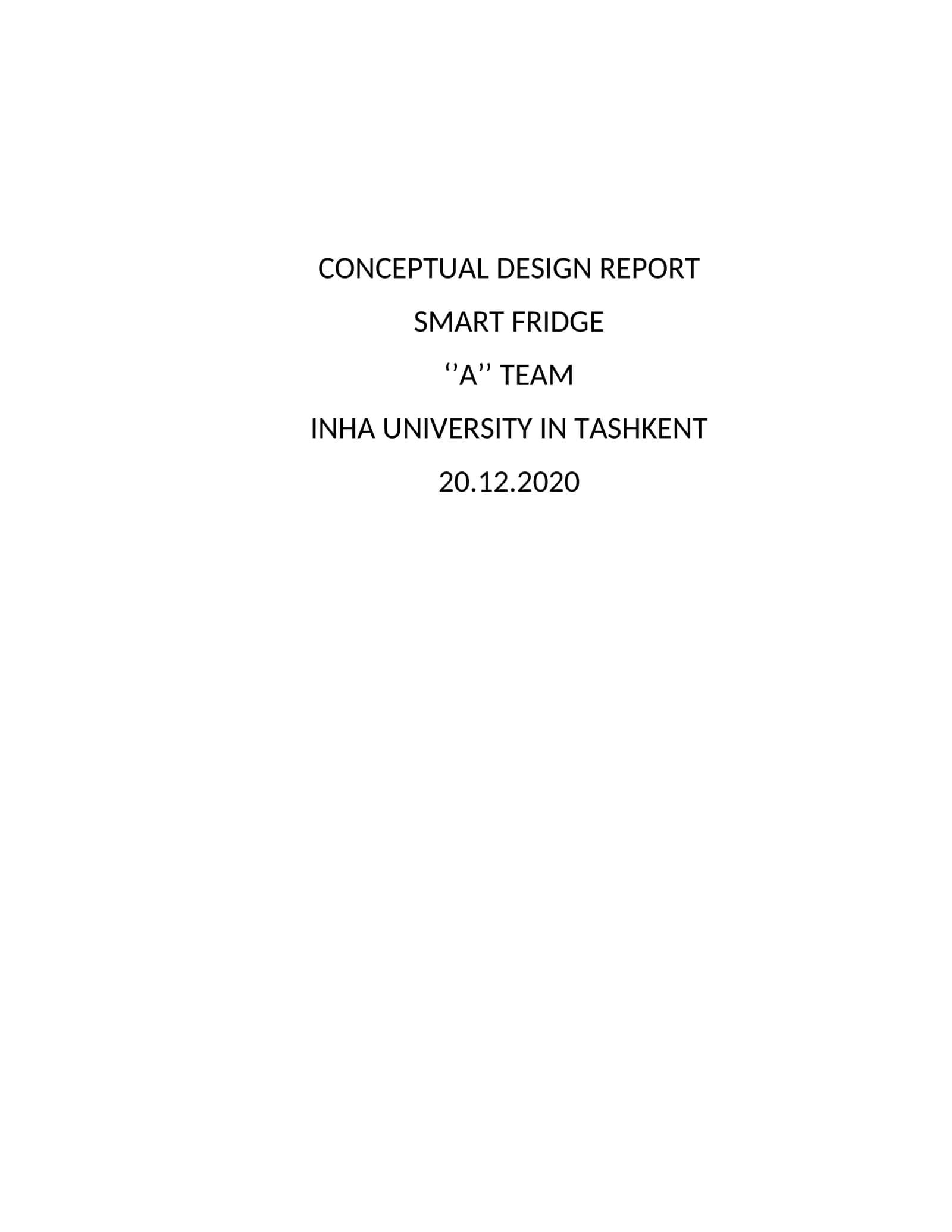 SMART FRIDGE 1