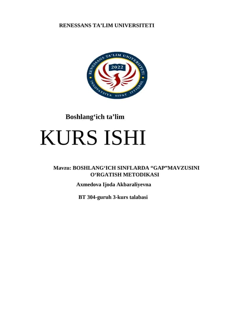 kurs ishi 1